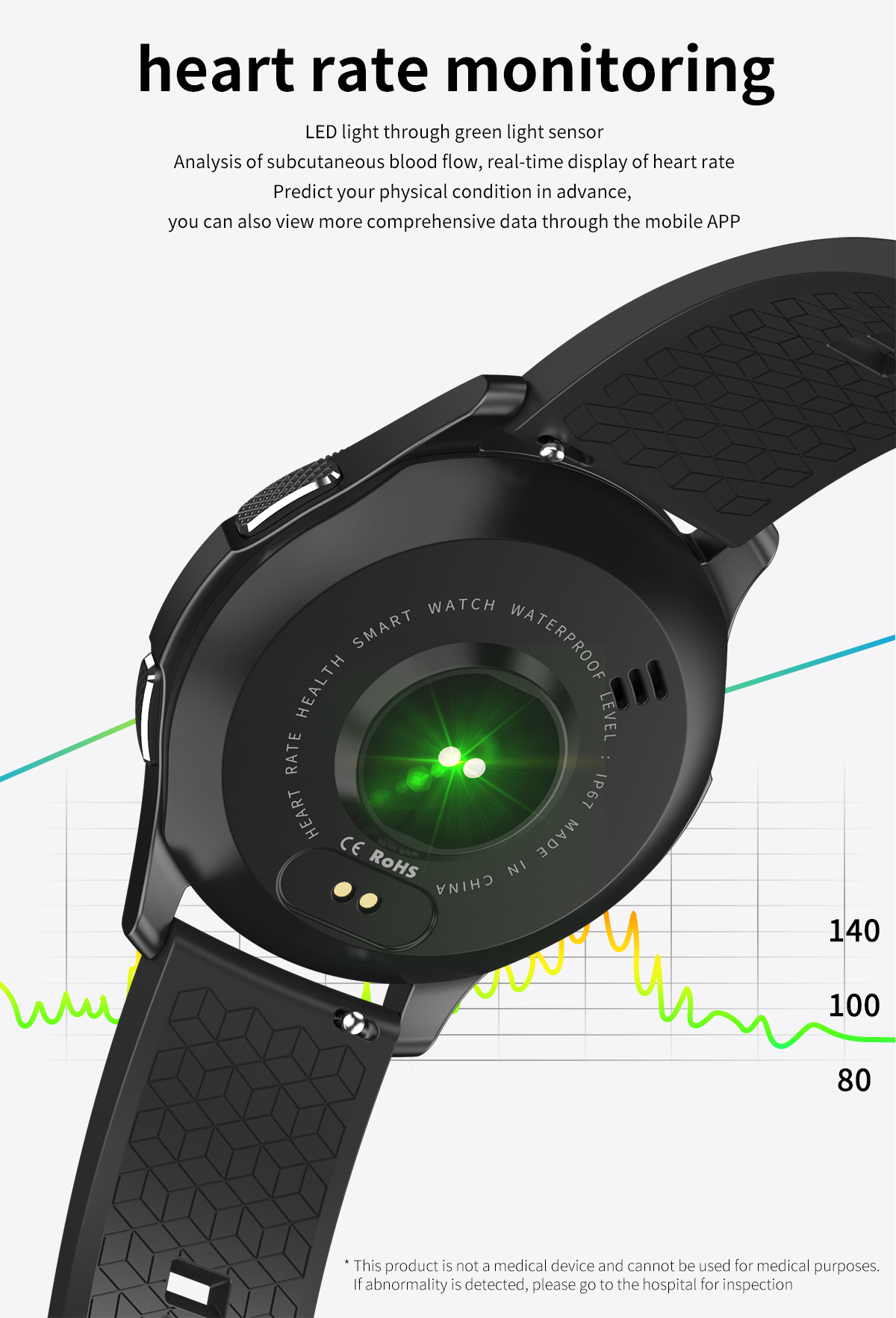 Amazon Top Seller Manufacturer Sports Fitness Men Women Waterproof Sports Smart Watch