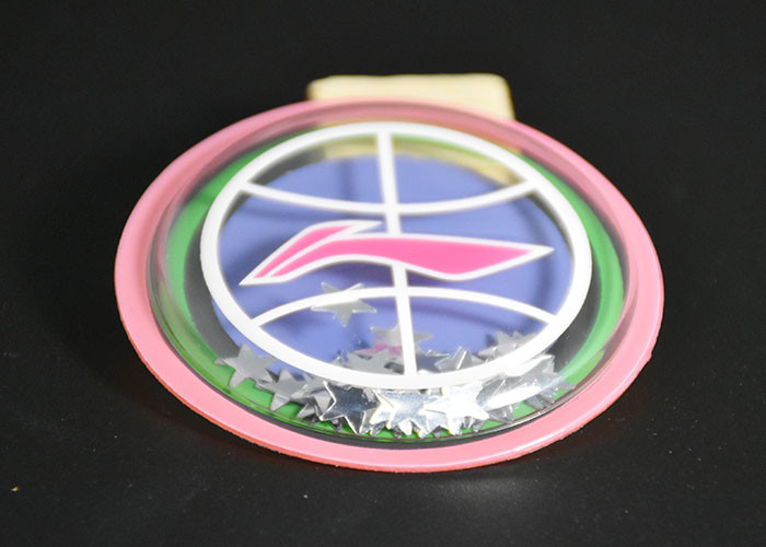 0.8mm TPU Printing Ink Embossed Patches Bling Sequins For Clothing Labels
