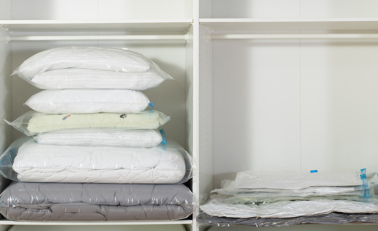 PA RoHS Space Saver Vacuum Seal Bags , 40x60cm Vacuum Sealed Storage Bags For Bedding