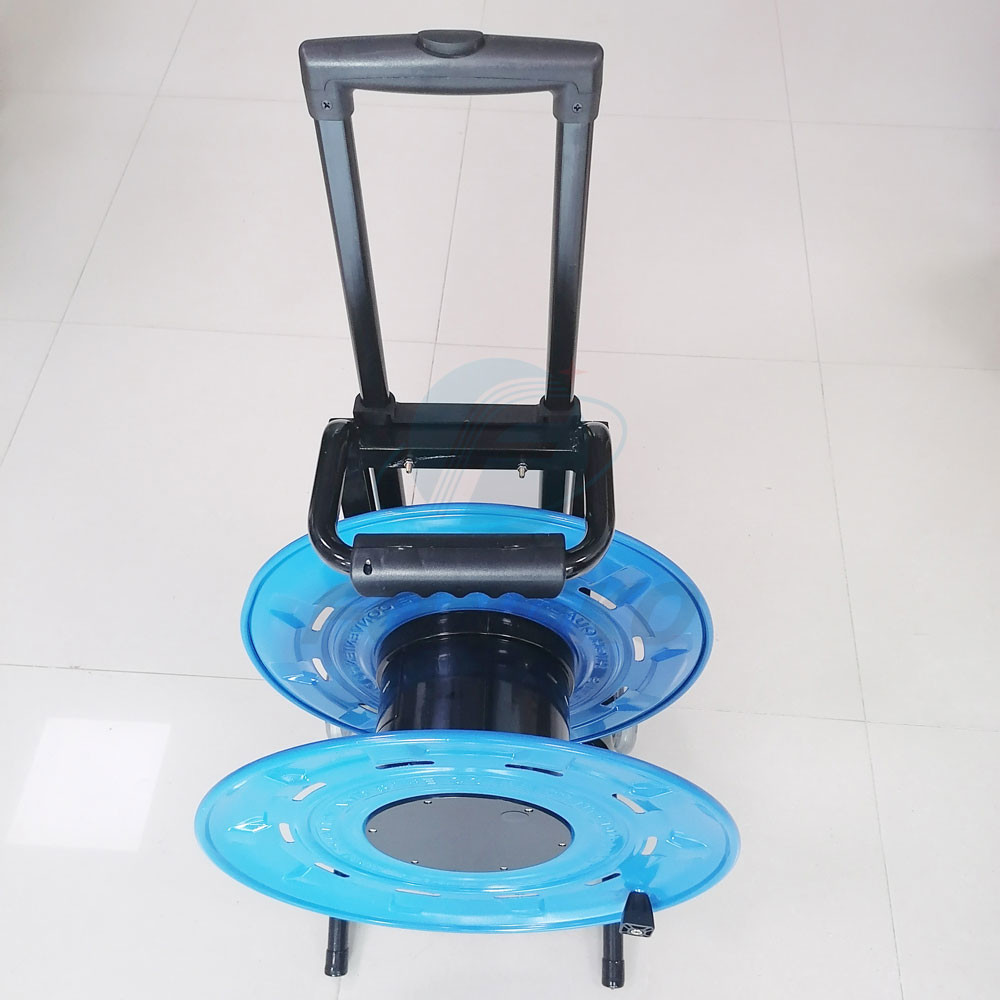 460mm Foldable Metal Spool Cable Reel Cart With Cable Release And Brake