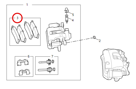 Vehicle Parts Accessories Brake Pads for V90/EV90 Power Brake c00212546 8x9x6.6cm