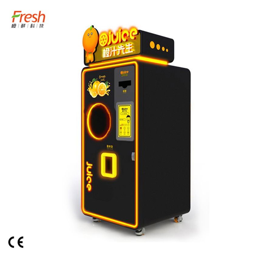 Commercial Orange Apple Juice Vending Machine Automatic 220V Customized Color