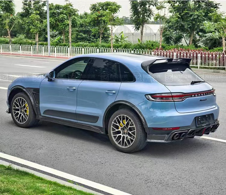 For Porsche Mancan Carbon Fiber Body Kit Mancan Upgrades the CMST-style Carbon Fiber Front Lip Diffuser Spoiler Widebody Kit