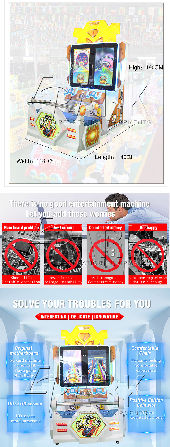 Double Player Kids Race Car Game Machine For Shopping Center / Auto Show