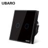 Buy cheap 100VAC - 240VAC Touch Light Switch 2gang Black Smart Dimmable Light Switch from wholesalers