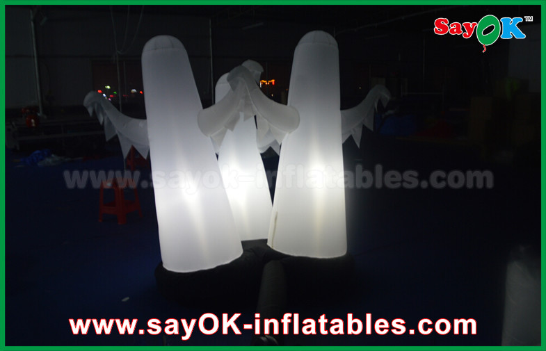1.5m OXford Cloth Halloween 3 Ghost Inflatable Lighting Decoration Waterproof