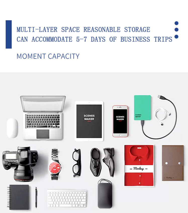 180 Degree Full Open Multi Function Men Business Backpack 35L