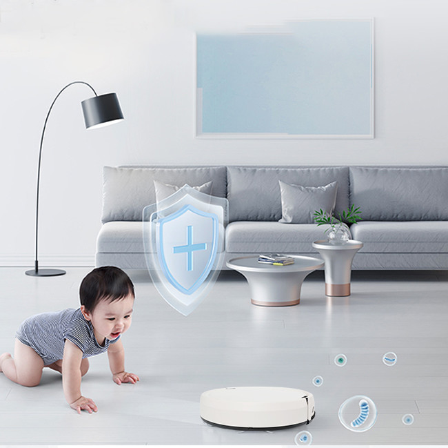 Dust Box 400ml Ion Smart Robot Vacuum Cleaner 300mm*300mm*80mm