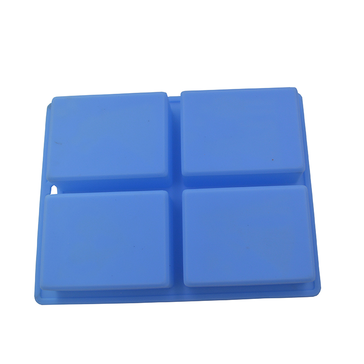 New Design Customize Food Grade 4 Cavity Silicone Soap Mould Sustainable