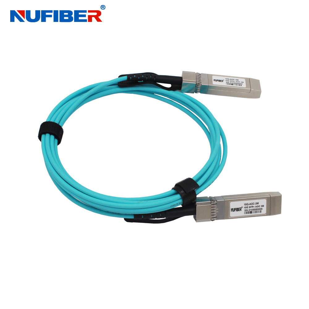 1m 10G SFP+ To 10G SFP+ AOC Cable for FTTH FTTB FTTX Network