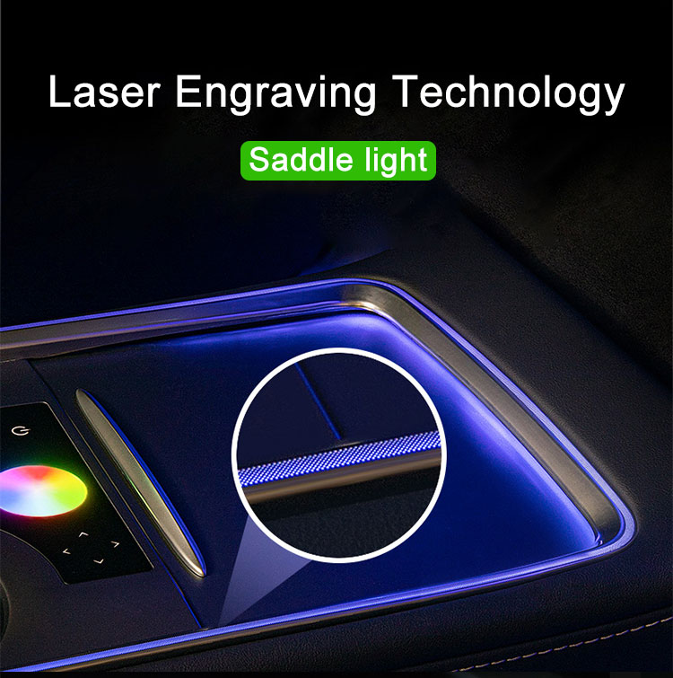 128 Colors Car Ambient Lighting Kit Tesla Model 3 Ambient Lighting 12V