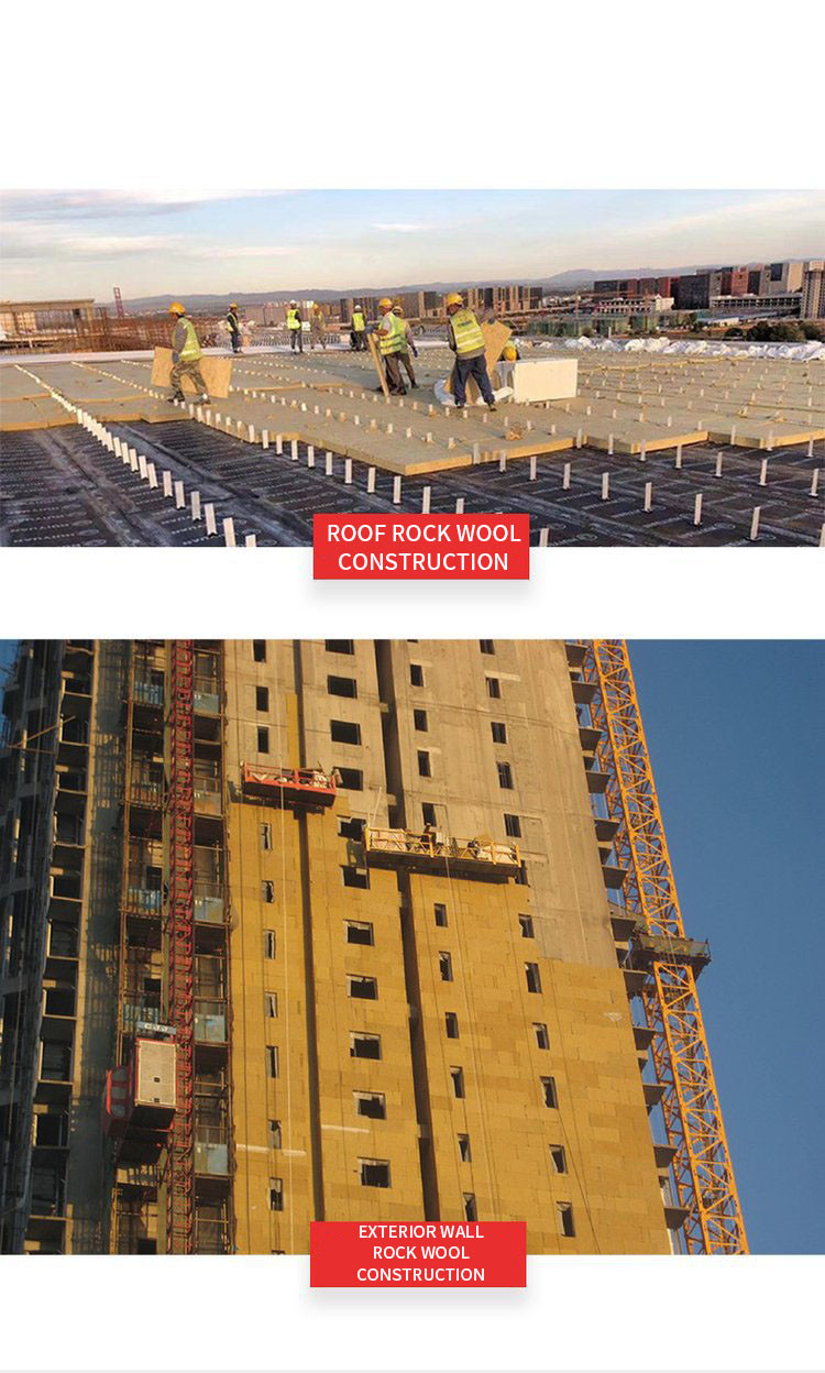 Fire Rated Rockwool Board Insulation Customized 150kPa Compressive Strength