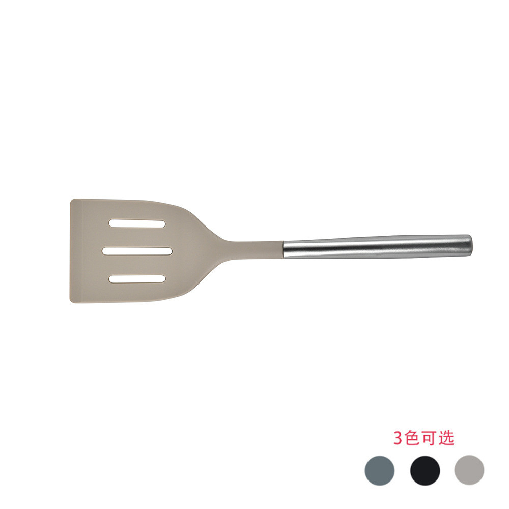 9pcs Silicone Cooking Kitchen Utensils Set Nonstick Cookware with Stainless Steel Handle Turner Tong,Spatula,Spoon brush