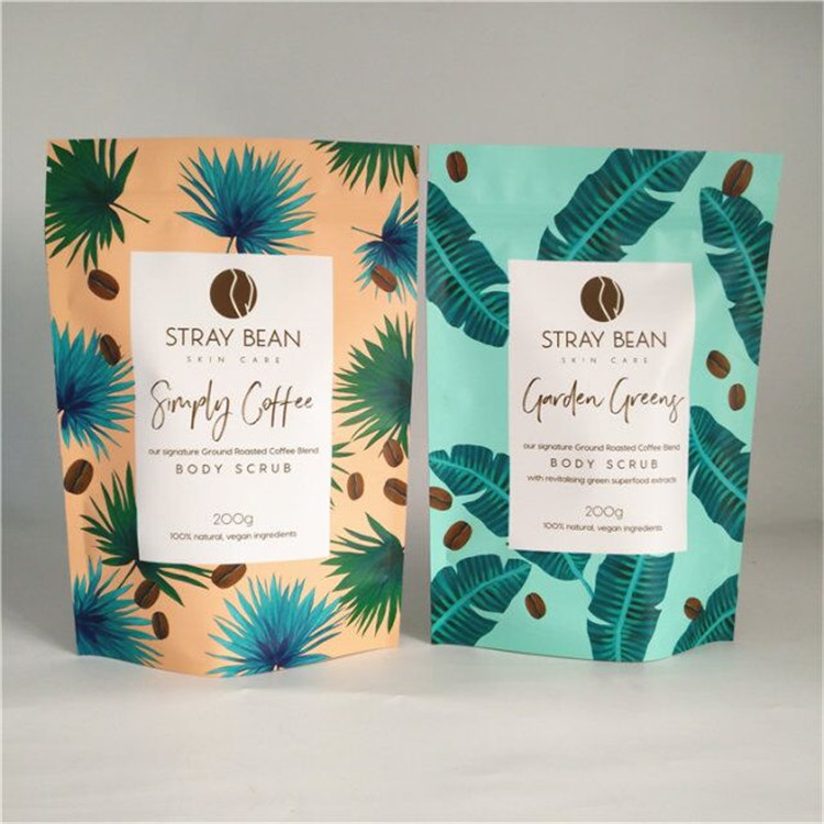 Aluminum Foil Tea Packaging Pouch Smell Proof Front Window Mylar Bags For Gummy Candy Weed