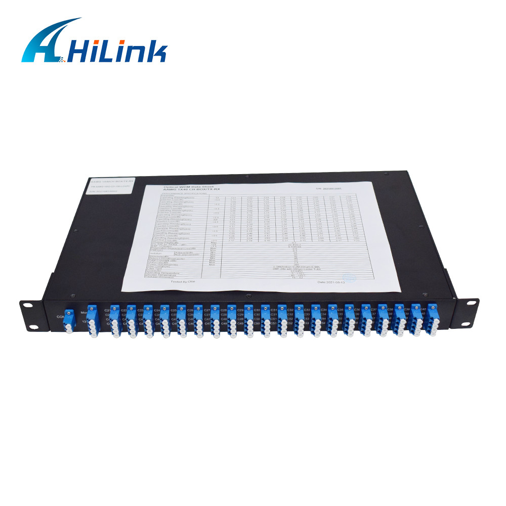 100Ghz C- Band DWDM Athermal AWG Mux Demux For Network Optical Multiplexer