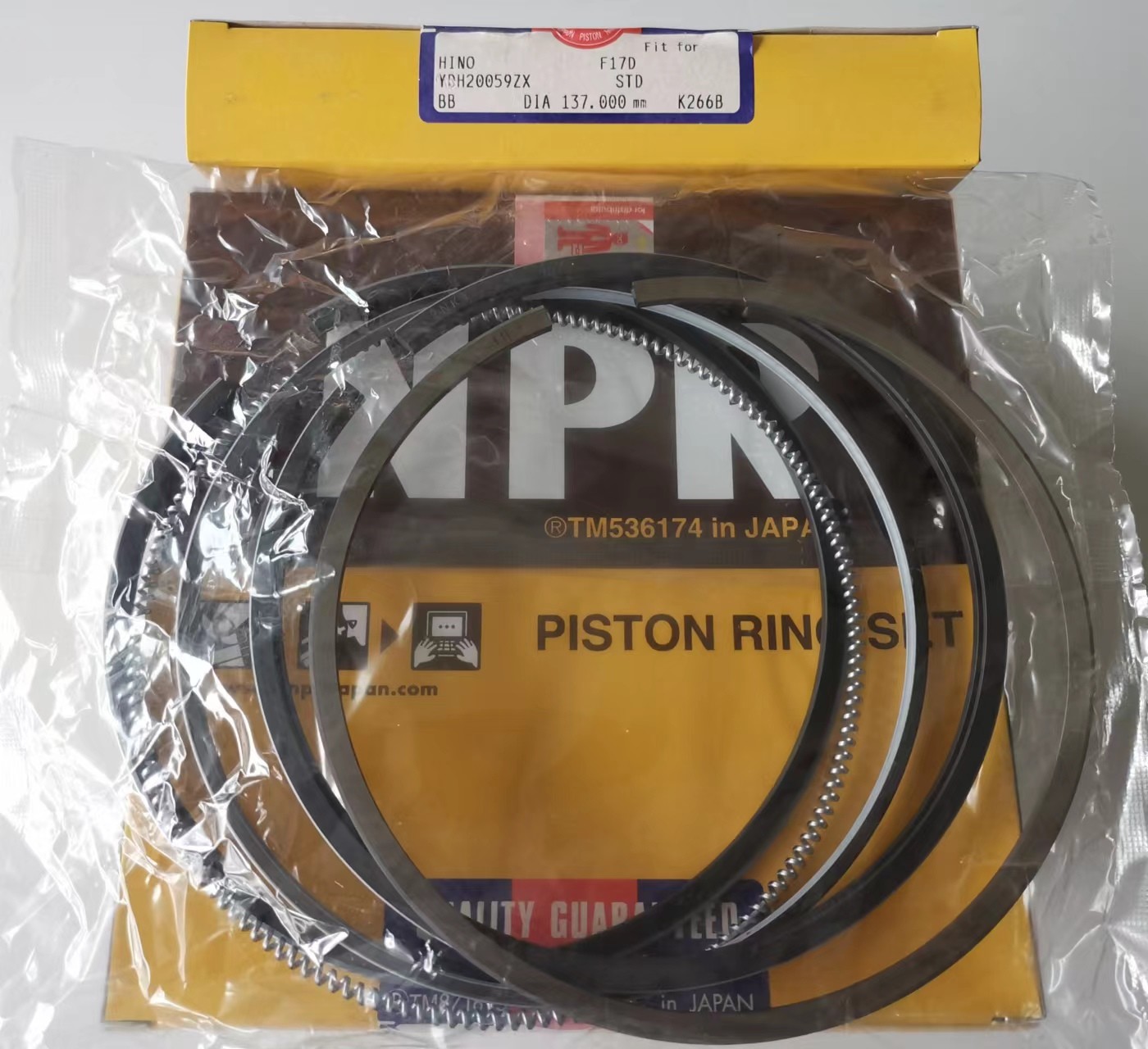 EF750 F17D NPR Piston Ring 137mm For HINO Engine Parts 13011-2710A 13011-2780 13011-2990 13011-2991