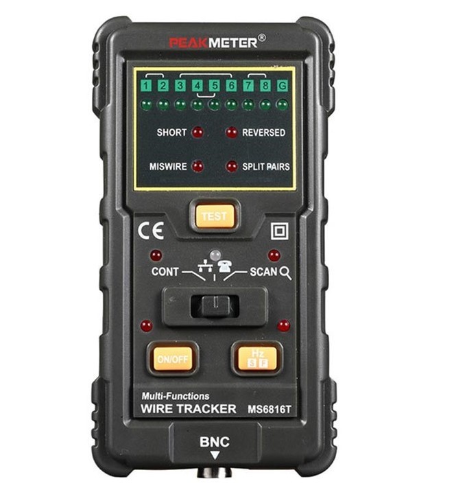 UTP And STP Cable Line Tester Electrical Wire Tracer High Precision Stable Performance
