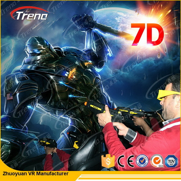 Multiplayer 7D Cinema Simulator With Aluminum Alloy Metal Screen