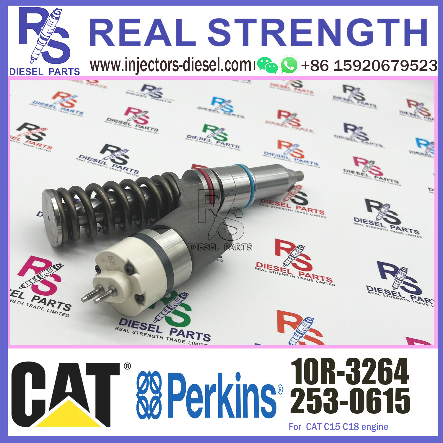 10R3264 10R-3264 Diesel Spare Parts Fuel Injector For CAT C15 C18 C27 C32