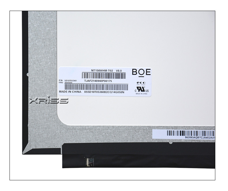 15.6 HD Laptop LCD On Cell Touch Screen NT156WHM-T02 40pins For Lenovo Ideapad