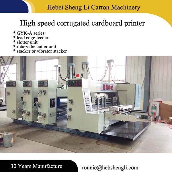 Auto Flexo Printing And Die Cutting Machine Adopt Gear Box Lead Edge Feeder