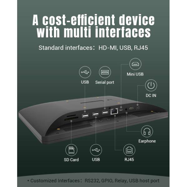 10.1 Inch Wall Mounted Tablet Digital Signage FCC, CE , ROHS , Quality under Guarantee More details Customizable