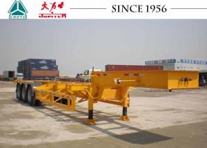 Buy cheap Gooseneck 40 FT 3 Axle Skeletal Container Trailer For Container Terminal product