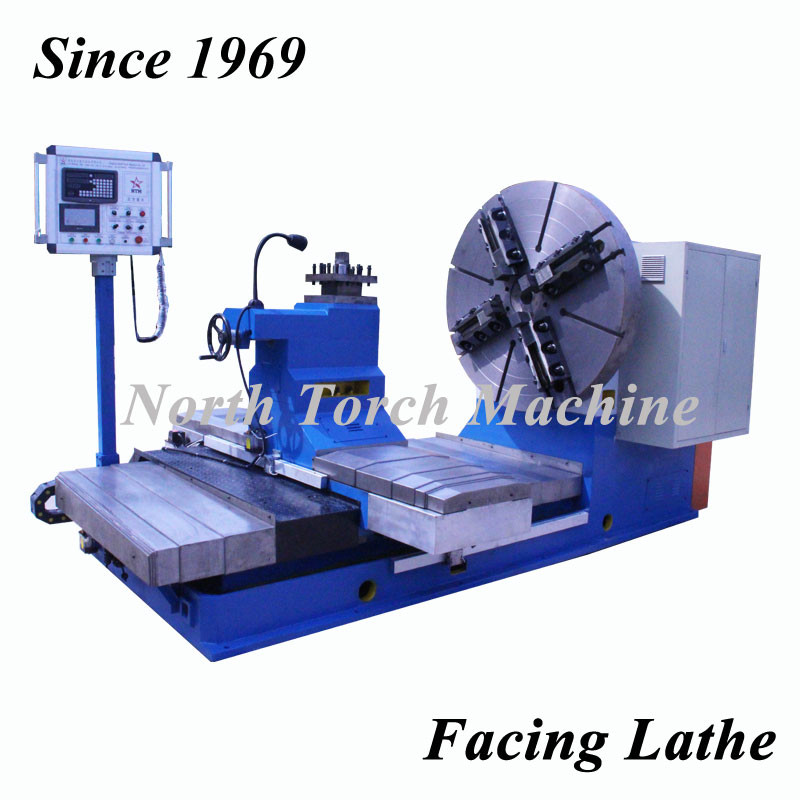Full Automatic Facing In Lathe Machine , Cnc Metal Lathe For Turning Flange