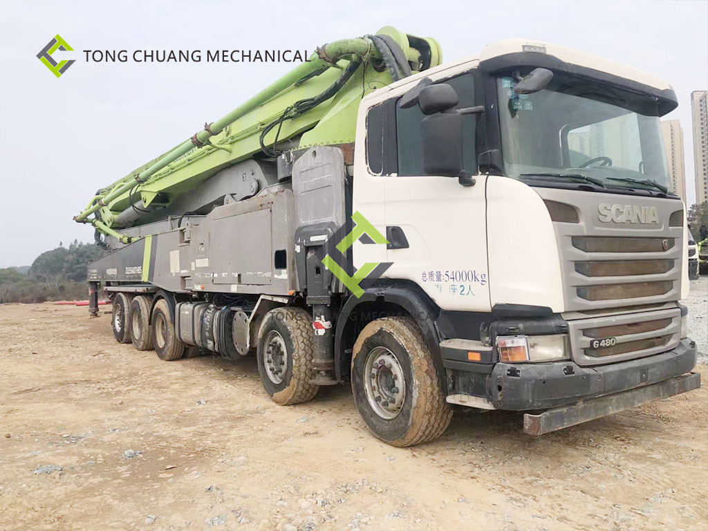 In 2016 Zoomlion Remanufactured Used Concrete Boom Truck 63 Meters