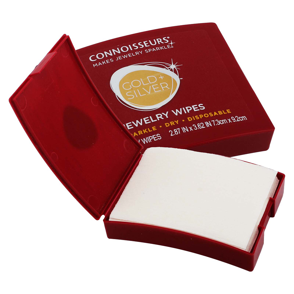 Compact Jewelry Accessories Tools 25pcs Jewelry Cleaning Wipes