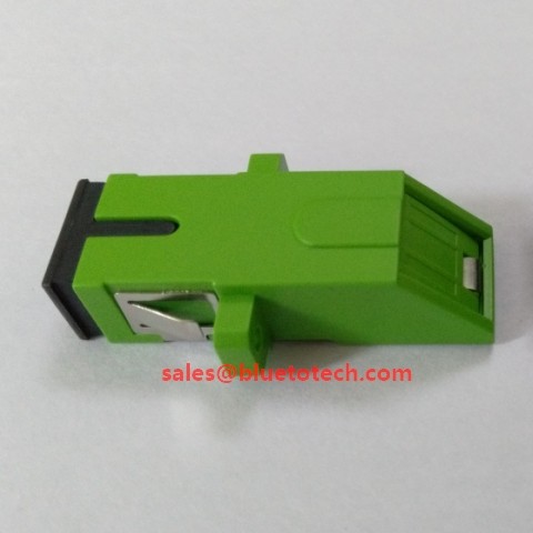 Fiber Optic SC Side Shutter Adapter With ABS / PBT Material,Blue / Green Optical Cable Adapter