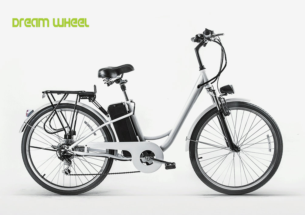 26"X1.95 Tire Electric Urban Bike , 250W City Cruiser Electric Bike 25km/h