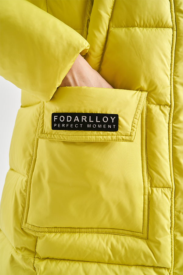 FODARLLOY Women's Winter Down Coats Jacket Black Women's Zipper Slim Hooded Coat Female Warm Parkas Long Puffer Jacket