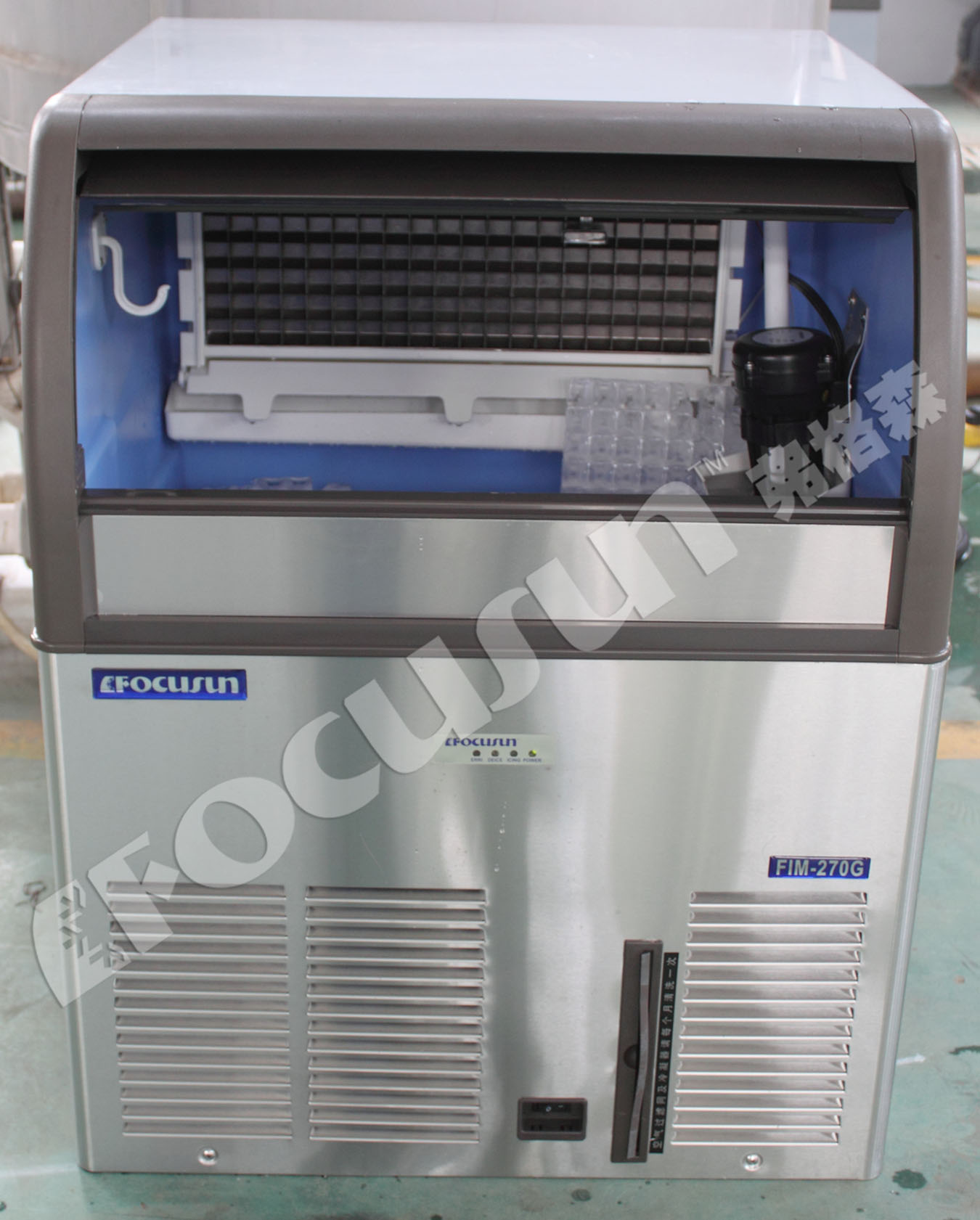Energy Saving Commercial Ice Machine FIM-270G with Air-cooled Cooling Performance