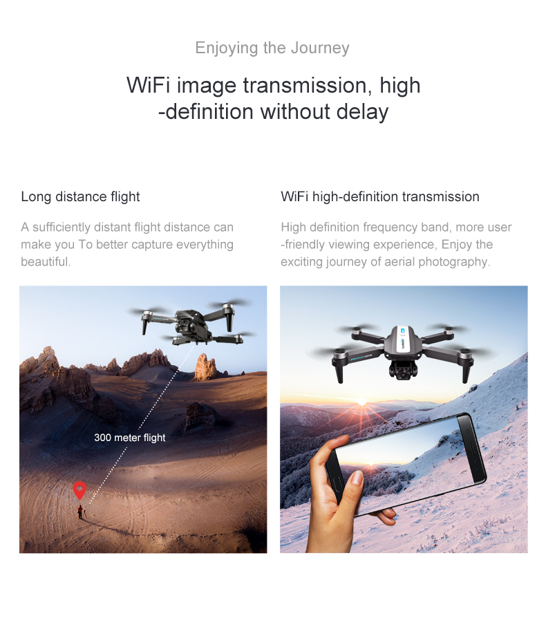 Lu900 Mini Drone 4k Dual Camera Drone With 5g Wifi Fpv Abs Remote Control Toys 100m Image Transmission Distance Yes Gyro
