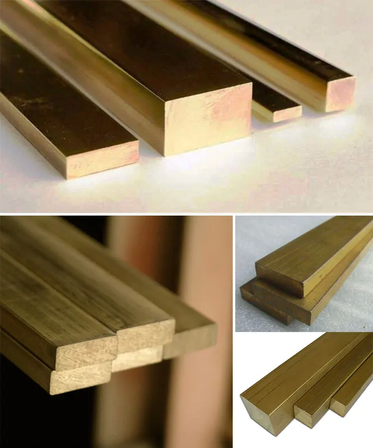 Oiled Brass Flat Bar Stock C19600 C19700 Flat Copper Bar