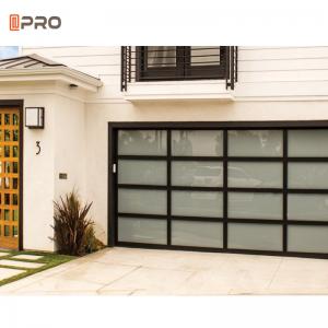 Buy cheap Black Anodized 7 X 8 Aluminum Garage Door Glass 16 Ft X 7 Ft Building Material 9X7 Full View product
