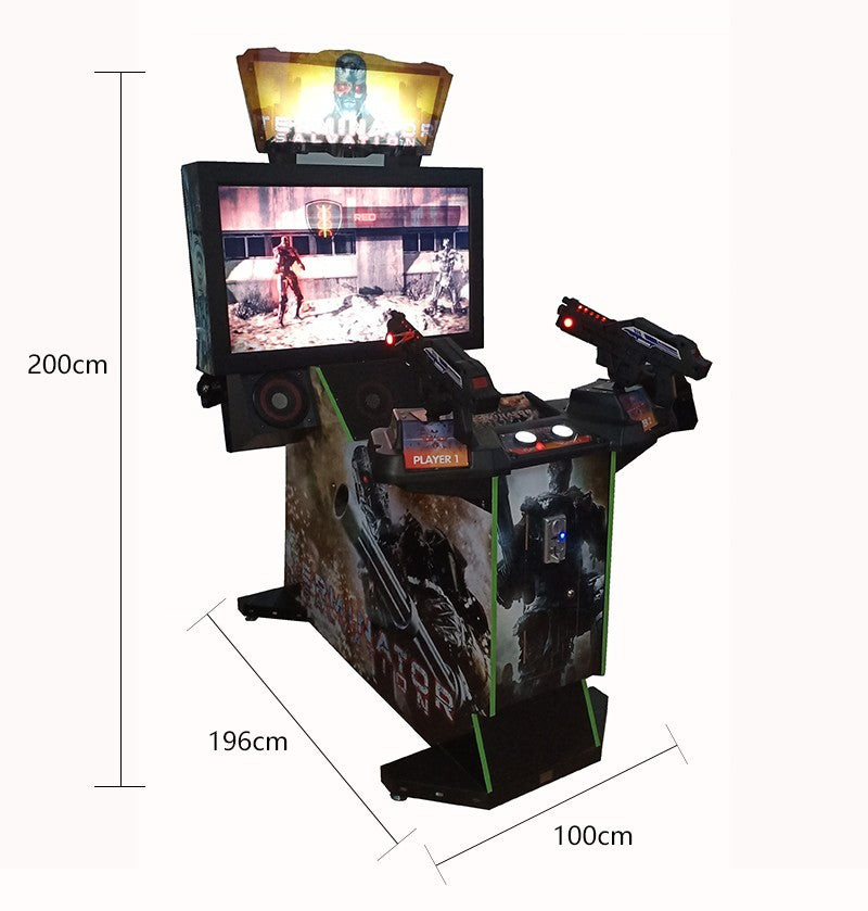 42'' LCD Erminator Salvation Shooting Gun Game Machine Exciting Arcade Video Gun Shooting Games