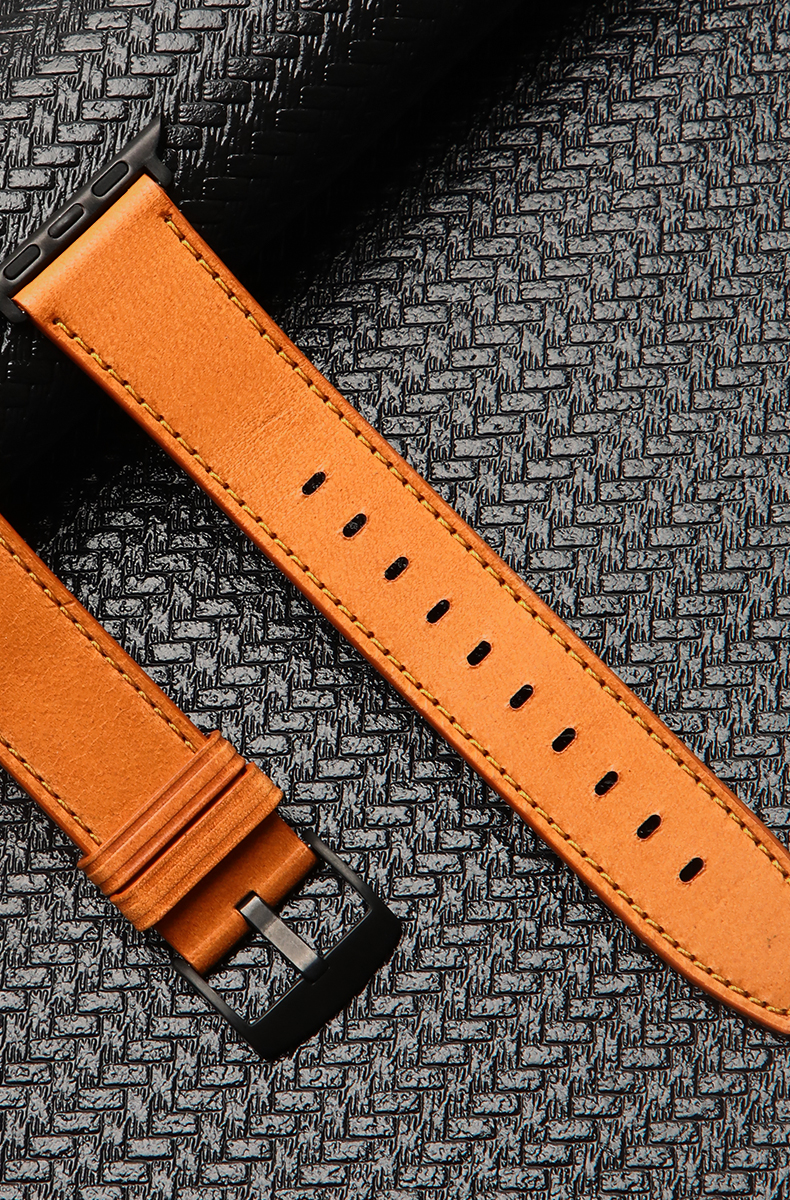 Genuine Leather Smart Watch Straps For iWatch 38mm 40mm 42mm 44mm 45mm 100%