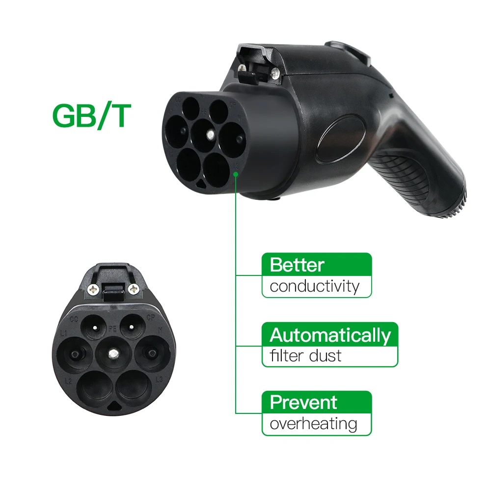 AC 32A GBT EV Car Charger Cable For Electric Vehicle Charging Station