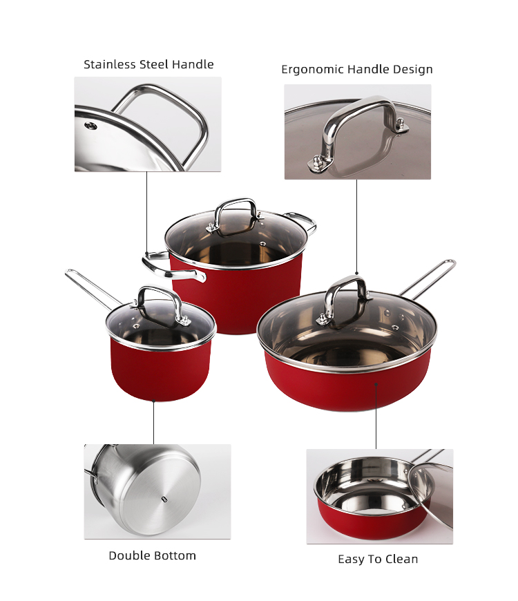 Hot Selling 12pcs Stainless Steel Cookware Set Cooking Tornado Pots And Pans Cookware Sets