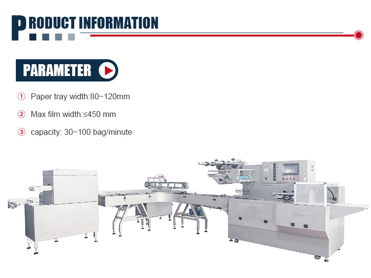 Automatic Cheese Slicing Small Sachet Burger Bread High Quality Flow Packing Machine