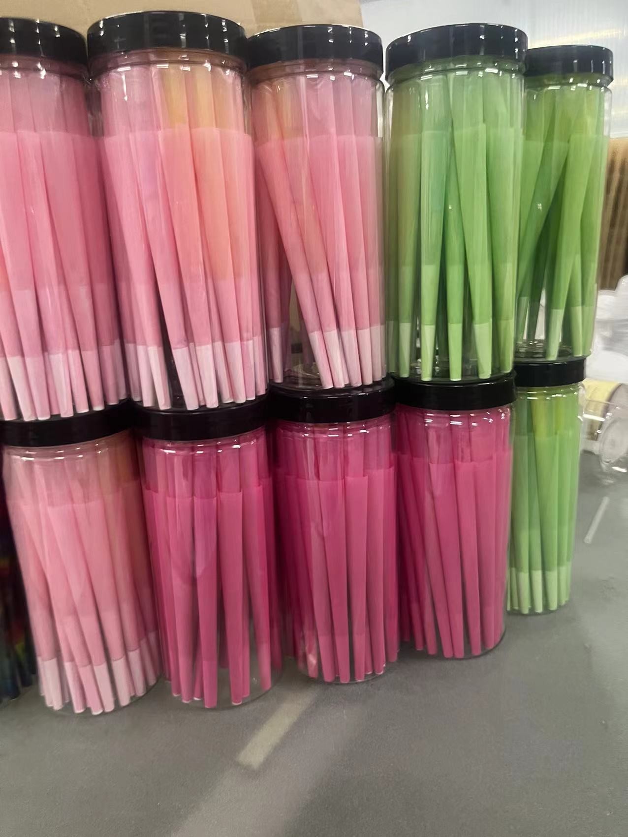 Custom Printing Colored Cigarette 24k Gold Pre Rolled Cones Papers Wrapping