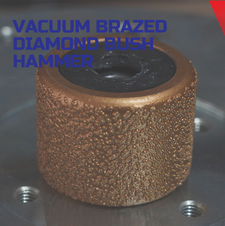 3/4/5 Roller Diamond Tool Bush Hammer Disk for Granite/Marble/Quartz Stone Processing