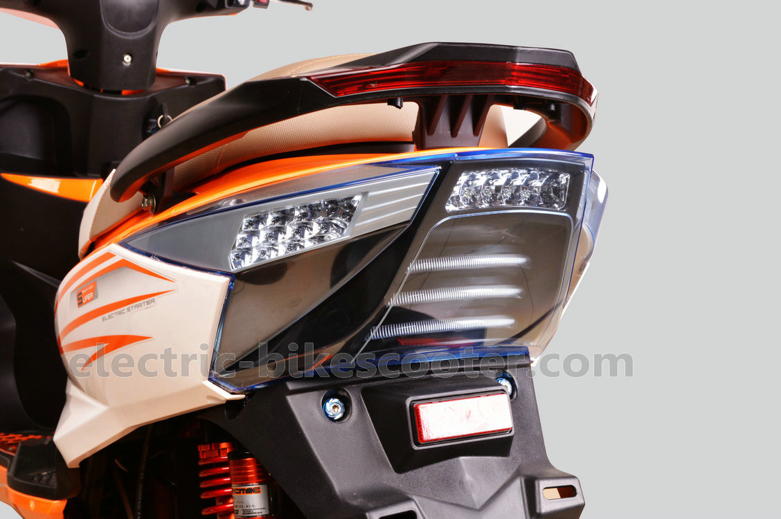 48V 600W Electric Bike Scooter , 45km/h Pedal Assisted Electric Scooter 90km