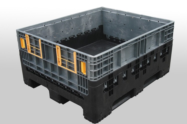 Warehouse Storage Containers Foldable Container Heavy Duty HDPE ( Common & Virgin Material Available) with Wheels and Handle 1T