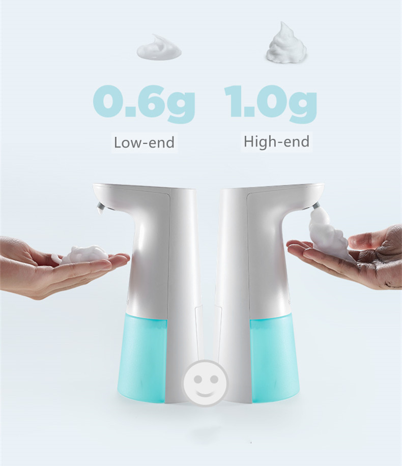 ODM Sensor Foam Soap Dispenser 250ML 0.25S Pink Battery Operated