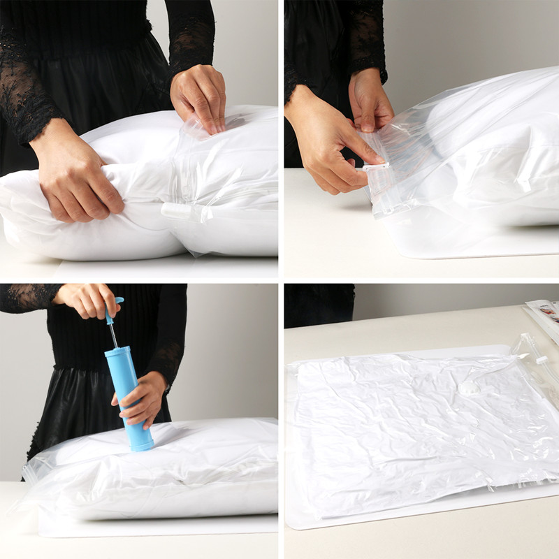 40cmx60cm Air Suction Bags For Clothes With Pump PA