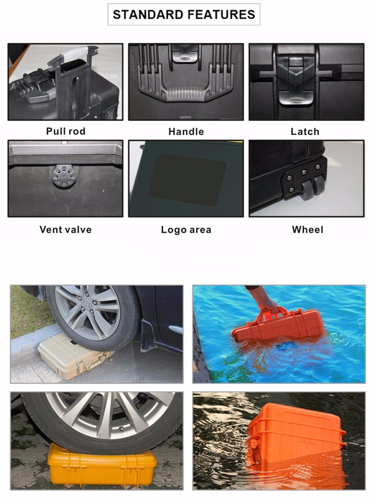 Camping Vehicle Car First Aid Kit Supplies Plastic Medication Boxes Abs Cases Heavy Duty Hard Tool