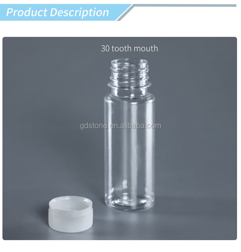 SIDUN 100ml PET Plastic Bottle With Screw Cap 39*116mm
